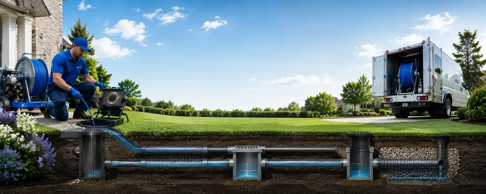 Outdoor drain cleaning information for East Syracuse, NY